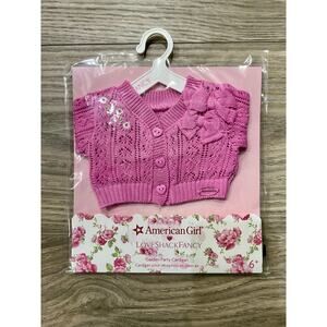 NEW American Girl x LoveShackFancy Pink Garden Party Cardigan Sweater 18” Dolls
